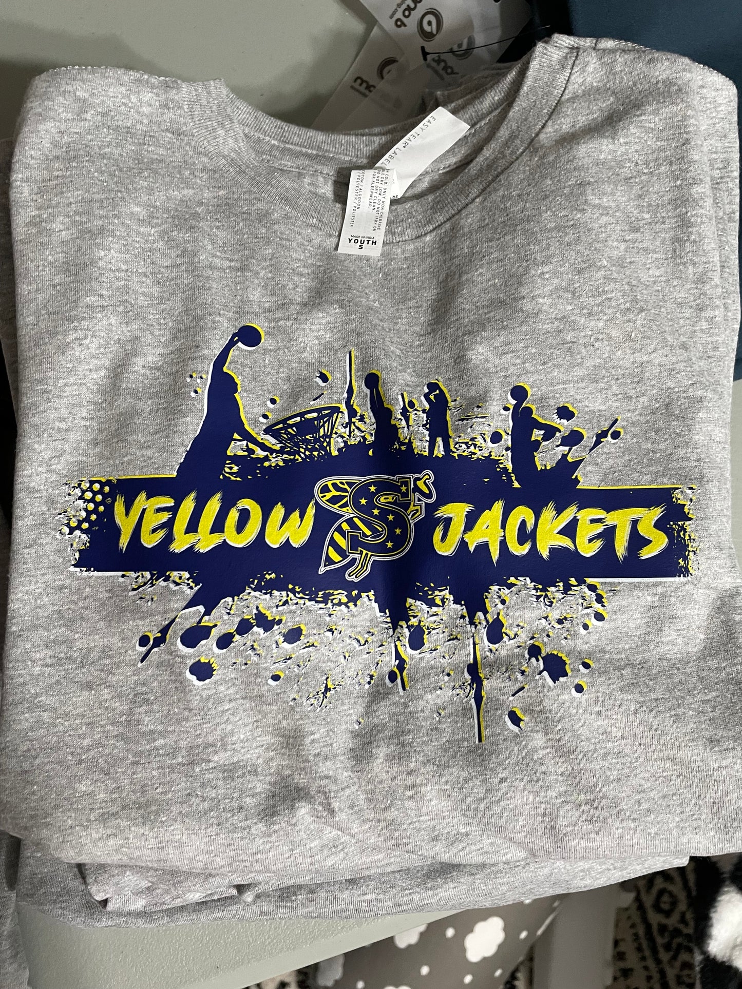 Jackets Splatter Basketball Long Sleeve - YOUTH