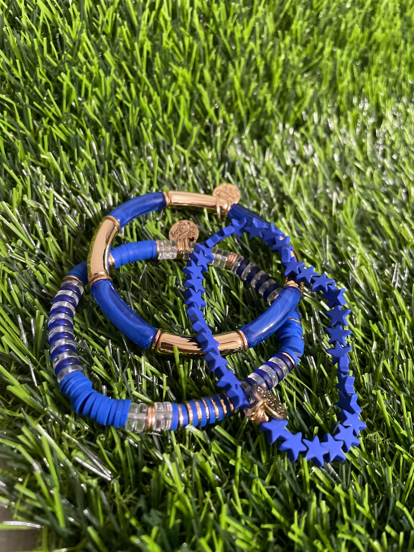 Royal Blue Bracelet Stack (3)