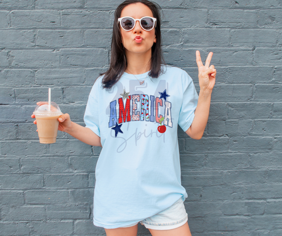 AMERICA DENIM TEE